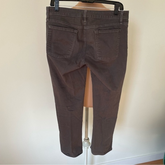 Vince Fatigue Gray Stretch Denim Cropped Baby Bell Jeans Size 30 DV051-2195 EUC - Picture 2 of 9